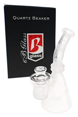 5" Mini 6B Glass Frosted Quartz Dab Rig - WP3537