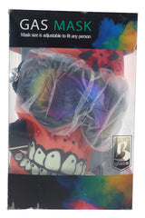 6B Glass Colorful Gas Mask Acrylic Water Pipe - WP3538