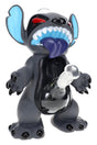 Creepy creature glass water pipe with 14.5 mm joint, plastic monster design, and tabletop size