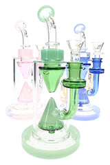 9.5" 6B Glass Cone Showerhead GoG Water Pipe - WP3550