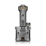 Front view of Hemper Medieval Castle XL glass bong with tall tower, battlements and castle-style bowl