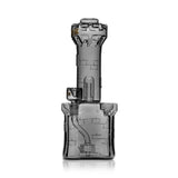 Side view of Hemper Medieval Castle XL bong with recessed 14 mm joint, bowl and curved internal pathway