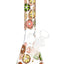 10 inch glass beaker bong with colorful donut decals, clear bowl, and glass-on-glass downstem