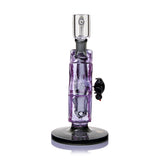 MJ Arsenal Nightcrawler dab rig side profile showing purple web chamber, black spider detail, dark base, and 10 mm joint