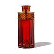 NWTN Home Highball gravity bong in Baltic Amber with tall faceted glass shell and diamond-textured collar