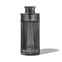 NWTN Home Highball glass gravity bong in Charcoal with tall faceted shell and diamond-patterned collar