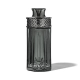 NWTN Home Highball glass gravity bong in Charcoal with tall faceted shell and diamond-patterned collar