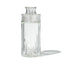 NWTN Home Highball glass gravity bong in Clear with transparent faceted shell and textured upper collar