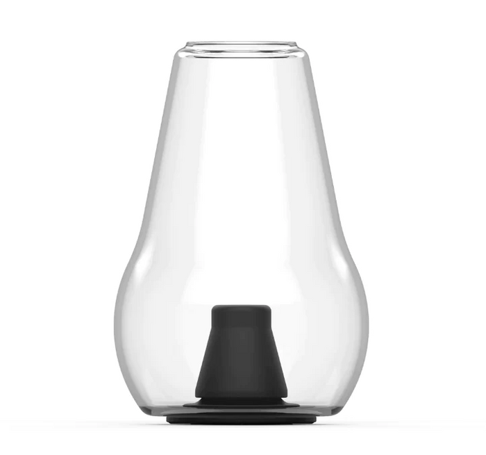 Single clear Zenco Duo replacement glass with removable black diffuser and rounded vapor cup shape