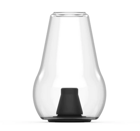 Single clear Zenco Duo replacement glass with removable black diffuser and rounded vapor cup shape