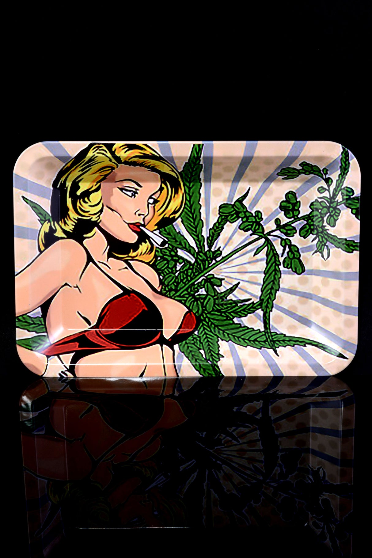 Small Art Metal Rolling Tray - RP266