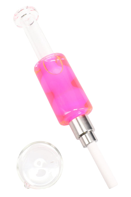 Colorful Fluid Filled Dab Straw Kit - B1465