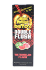 High Voltage Double Flush detox box, Watermelon flavor, red splash artwork showing 16 oz liquid and capsules combo.