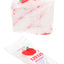 Apple Bags 12.5×12.5 zip baggies stacked in a clear pouch with bold red apple logo, ideal for organizing small items