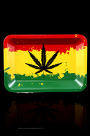 Small Art Metal Rolling Tray – 7″ × 5″ – Select Design