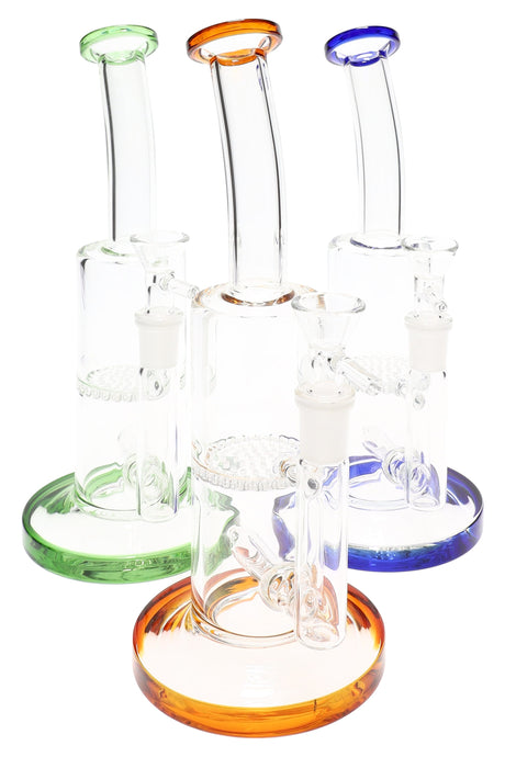 9" Small Stemless GoG Straight Shooter Water Pipe with Inline to Honeycomb Perc - WP2778