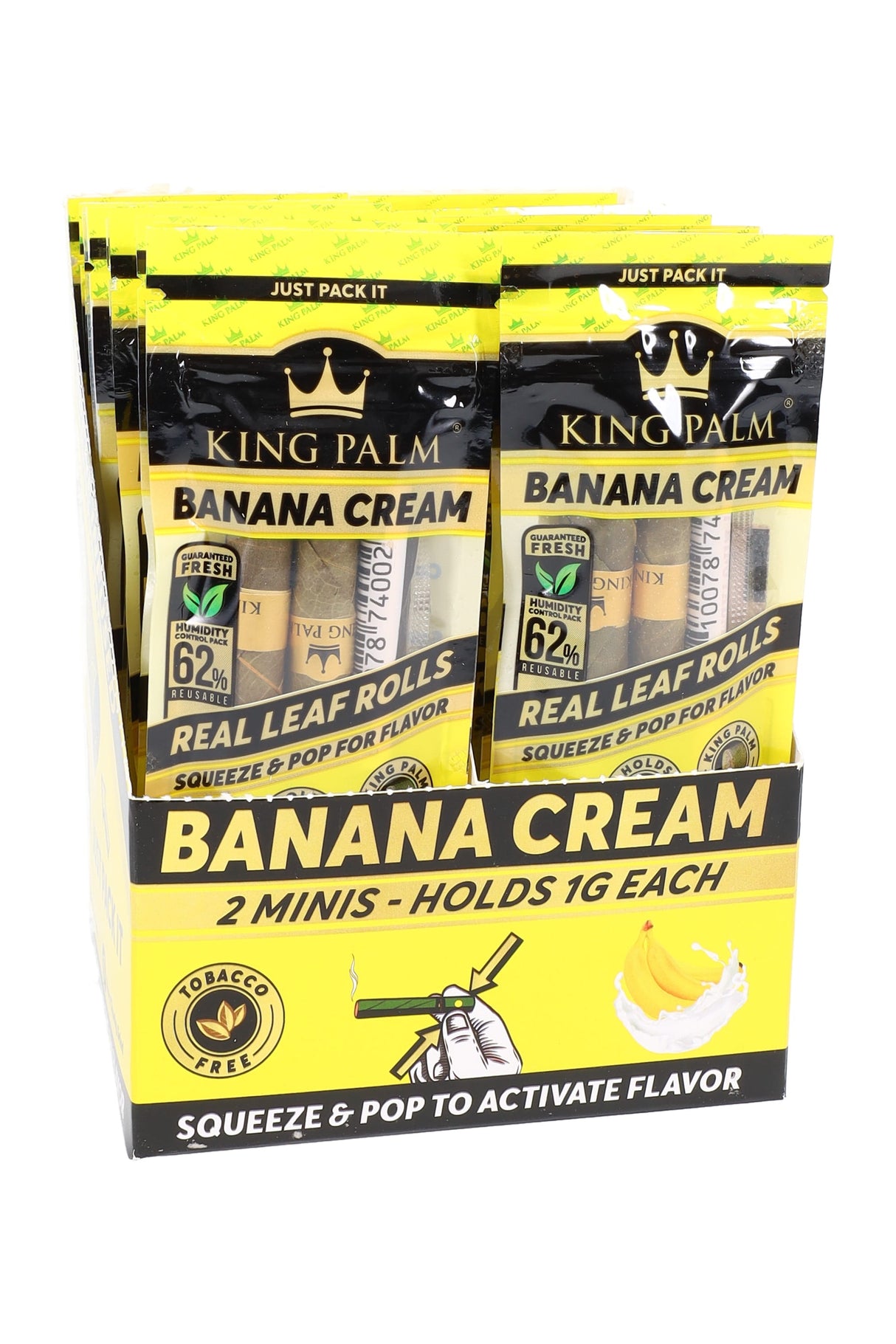 King Palm 2 Flavored Mini Rolls Display of 20 - RP356