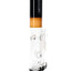 ROOR Tech 14-inch straight tube bong in black and amber colorway with showerhead perc and wide colored base.