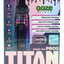 Rainbow finish Ooze Titan in packaging highlighting 2400 mAh capacity, C-Core tech, airflow control, and enclosed glass chamber.