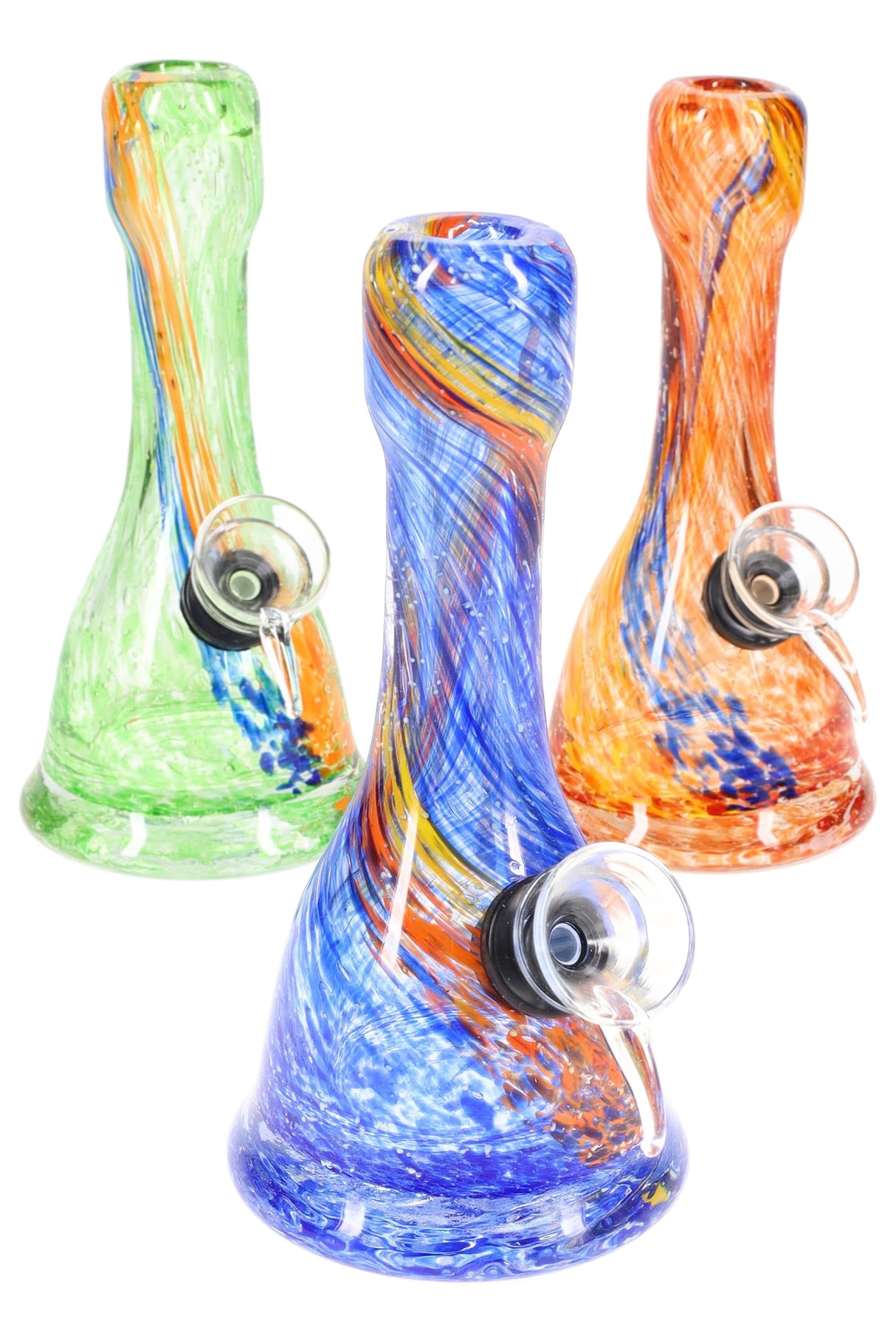 5.5" Multicolor Striped Soft Glass Water Pipe - WP3220
