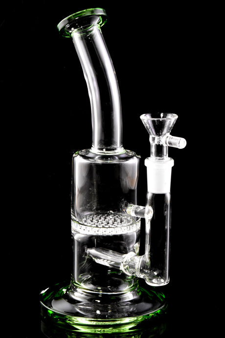 9" Small Stemless GoG Straight Shooter Water Pipe with Inline to Honeycomb Perc - WP2778