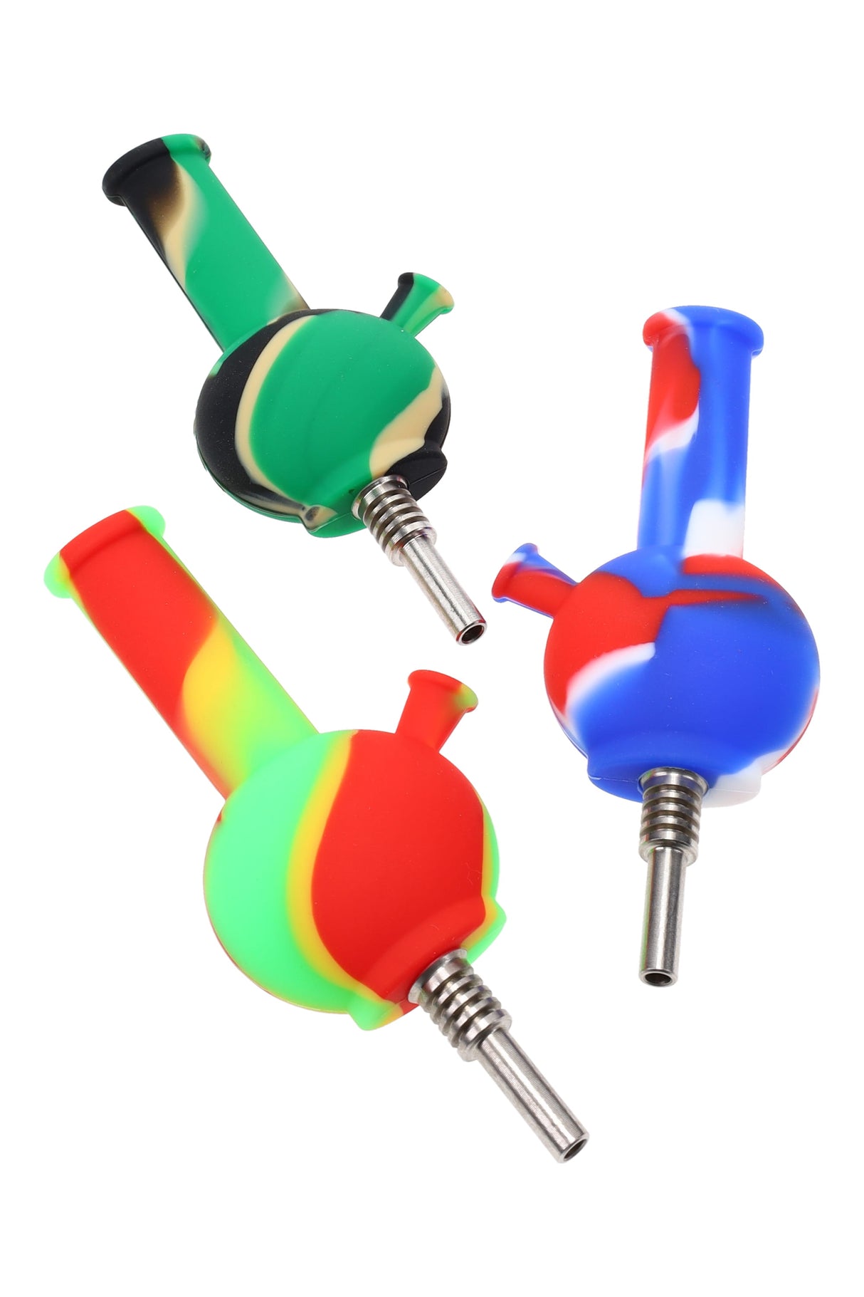 4.5" Silicone Water Pipe Dab Straw - P3084