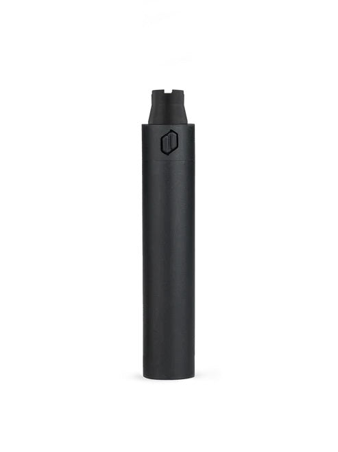 Puffco Plus replacement dab pen battery in Onyx black, single-button control with 3 heat settings and 510 threading, shown upright.