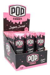 Pop 3 Flavored King Size Pre-Rolled Cones Display of 24 - RP360