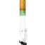 ROOR Tech 18-inch straight shooter, orange and mint two-tone, showerhead perc, glass bowl and removable downstem.