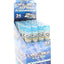 Cyclones Clear Grape king size pre-rolled cones display; 24 tubes per box, two transparent cones per tube.