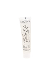 Compact 0.5 oz tube labeled Tighten Up Shrink Crème by CalExotics, blended in USA; discreet external-use tightening cream in white packaging.