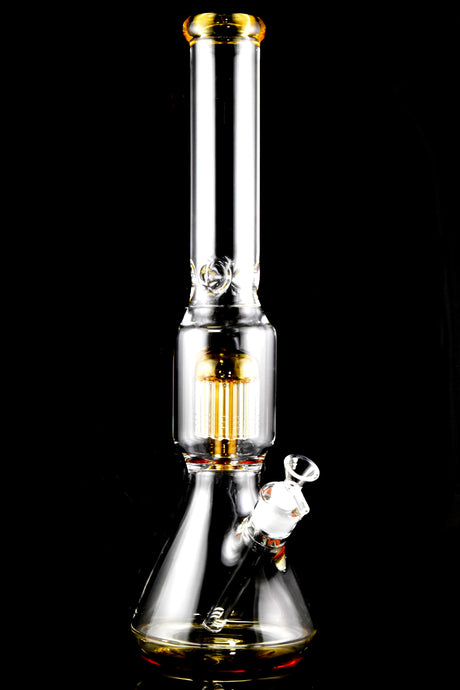 18" Large Glass on Glass Beaker Water Pipe with Tree Perc - WP2882