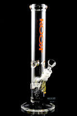 RooR 14" Thick 50mm Glass on Glass Straight Shooter Water Pipe with Ice Pinch - WP2167