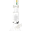 ROOR Tech 14-inch 5mm Thick Beaker Water Pipe with Tree Perc and Ice Pinch – clear glass, rasta logo – front view