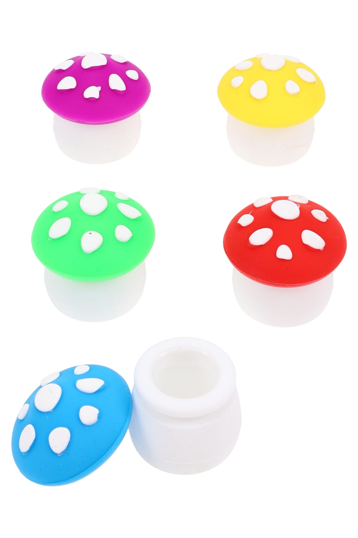 Colorful Silicone Mushroom Jar - J0264