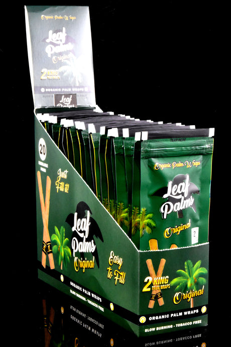 20ct Ome Organic Palm Leaf King Size Pre-Rolls Display - RP333