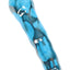Baby blue 4-inch ceramic chunky bat one-hitter with darker blue marbling, slim taster profile.