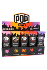 Pop 3 Assorted Flavor King Size Pre-Rolled Cones Display of 25 - RP363