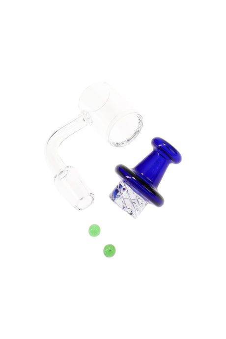 14.5mm Male Domeless Spinner Quartz Banger Nail with Banger Beads - BS887