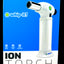 Whip-It Ion in white with matching body, shown on packaging emphasizing durable construction and precise angled nozzle.