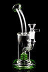 9" Small Bent Neck GoG Straight Shooter with Colored Matrix Perc - WP2995