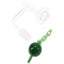 Detail of joint and bucket on quartz terp slurper; 22 mm ball and chain included; compatible solely with 14.5 mm female joints.