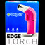Whip-It Edge torch lighter box featuring a pink unit and chrome nozzle, highlighting adjustable flame and ergonomic curve.