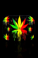 Small Art Metal Rolling Tray with Magnetic Lid – 7″ × 5½″ – Select Design