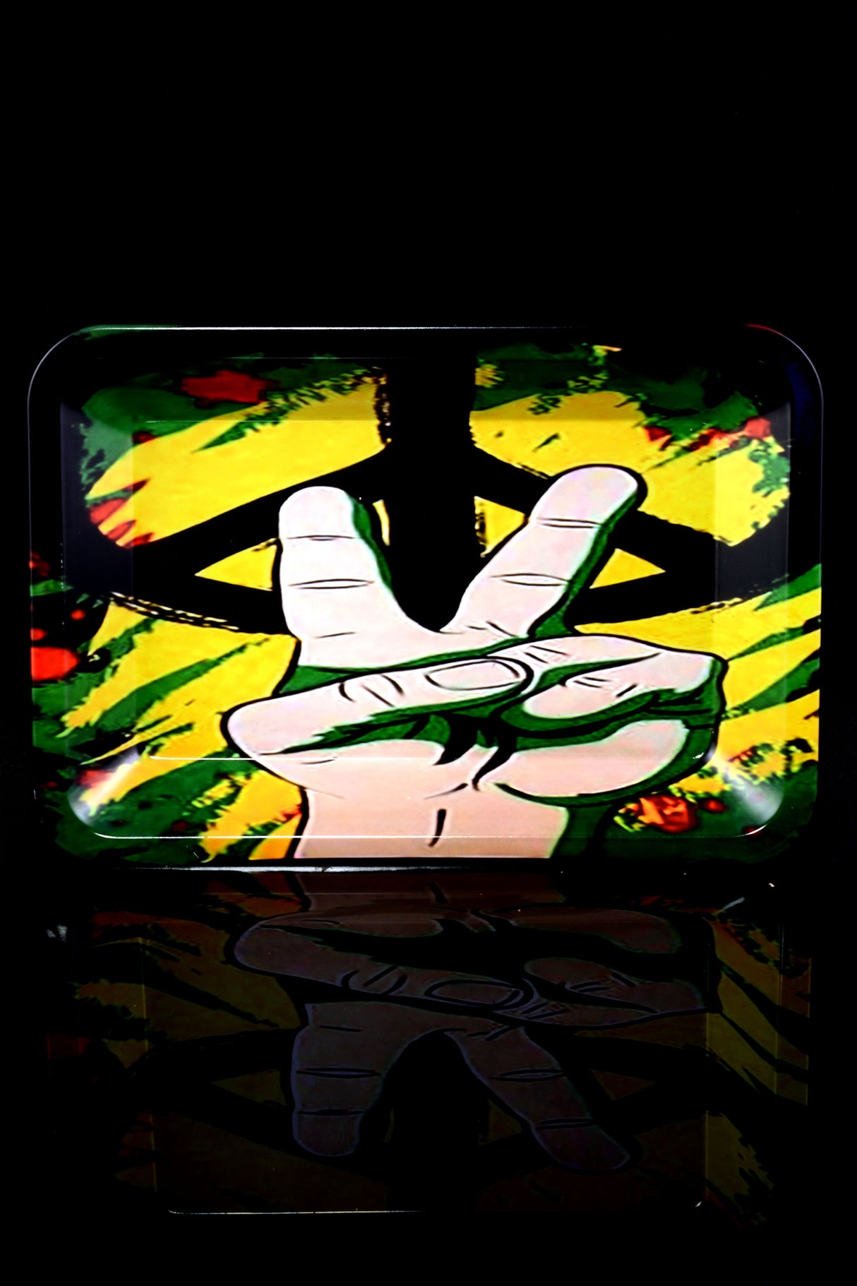 Small Art Metal Rolling Tray - RP266