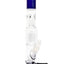 Deep-blue ROOR Tech 15 inch straight tube bong with color mouthpiece and base, tree perc, ice pinch, glass-on-glass downstem and bowl.