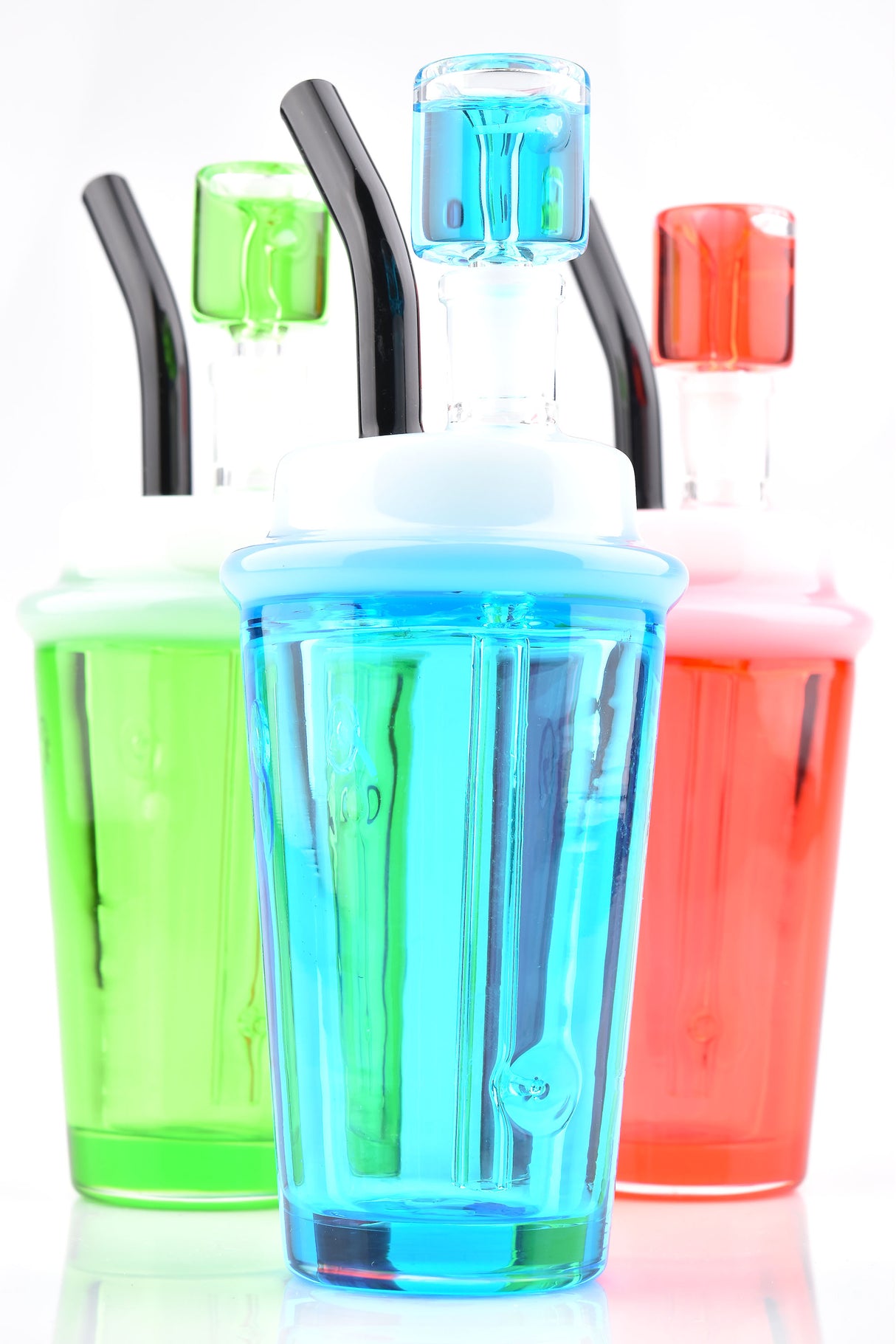 9" Medium Colorful Fluid Filled GoG Cup Water Pipe - WP3102