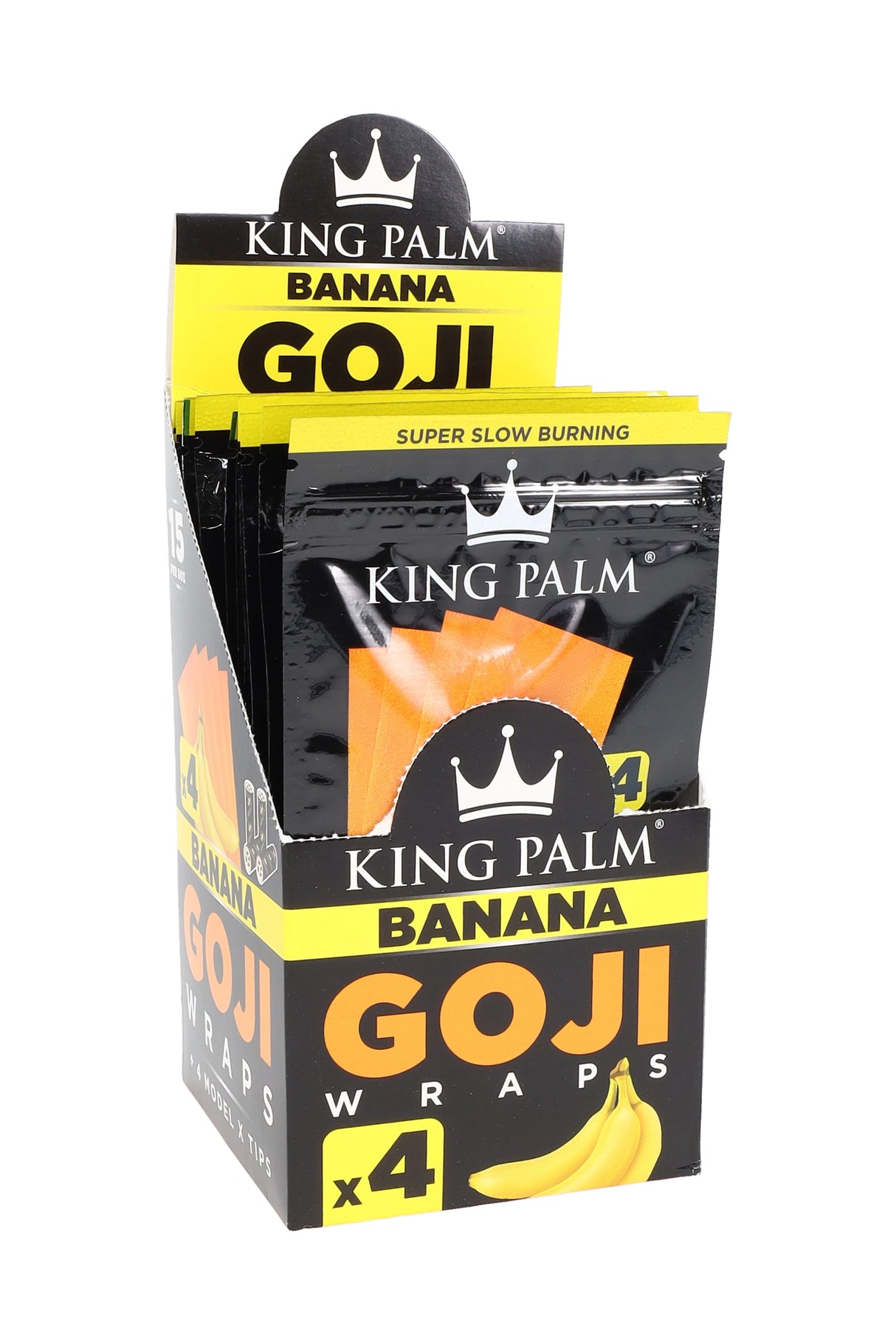 King Palm 4 Goji Wraps Display of 15 - RP358