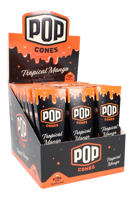 Pop 3 Flavored King Size Pre-Rolled Cones Display of 24 - RP360