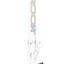 Clear ROOR 18-inch straight tube bong with sky-blue ROOR logo outlined in orange, glass-on-glass downstem and bowl, ice pinch.